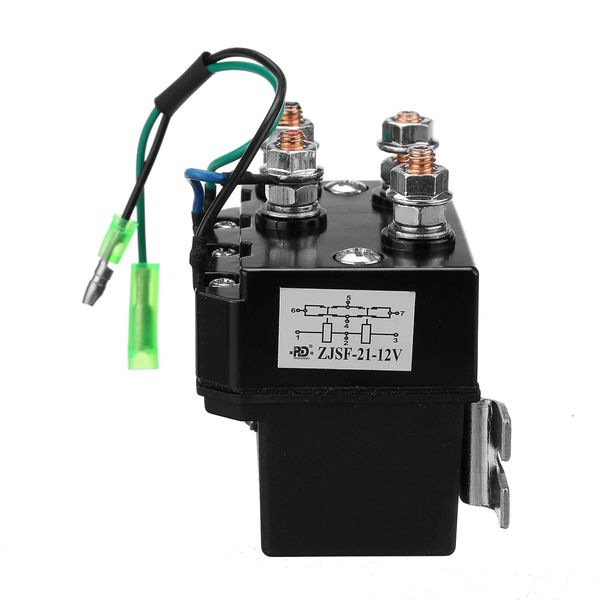 12V 250A 2000-5000lbs Cabrestante Solenoide/Control de relé Contactor Interruptor de pulgar para ATV UTV SUVS