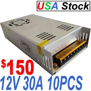 12v 30a Dc Alimentation à découpage régulée universelle Transformateurs d'éclairage 360w pour CCTV Radio Computer Project usastar