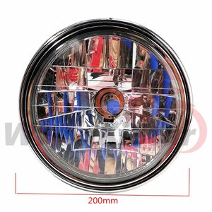 12V 35W motorfiets ronde koplamp kristallen koplamp voorzijde halogeenlamp koplamp voor Honda Sapphire 250 CB400 VTEC I II III IV CB750 VTR25 VT250 CB750 CB900/1000 77A