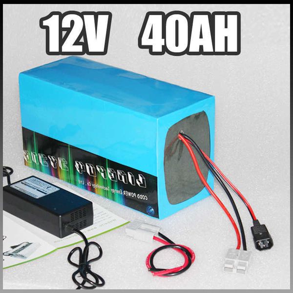 Batterie de stockage d'énergie 12V 40Ah batterie au lithium de vélo électrique avec chargeur BMS batterie de scooter li-ion RC 12v 958