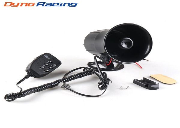 12 V 50 W 120 dB 6 sons d'alarme d'avertissement de voiture haut-parleur sirène klaxon à air haut-parleur avec microphone micro pour moto automobile 5077672