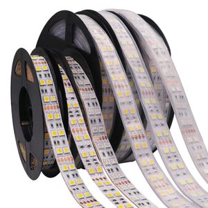12V 5m 5050 LED Flexibele strip Lichte tape 120leds/m Dubbele rij IP20/IP67 Waterdichte Wit Warm RGB -kleur Verandering