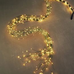 12v 600led luzes de fadas de natal corda árvore ramo guirlanda iluminação ornamentos de férias decorações de sala de festa para casa 231226