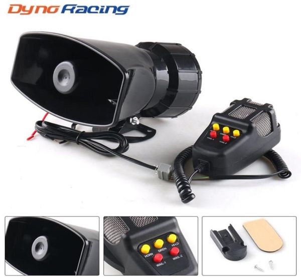 12V 80W 5SOUND Loud Car Warning Alarm Police Fire Sirren 130db Air Horn PA Président accessoires Car Avertissement ALARME ALARME2087276