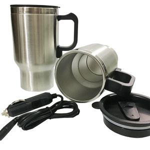 12V voiture chauffage tasse bouilloire électrique voitures chauffage thermique tasses bouillante bouteille d'eau voiture tasse à café adaptateur automatique 450 ML