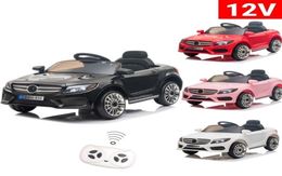 12V kinderen rijden op auto Kid039s elektrische auto 3 snelheidsmodi met afstandsbediening voor 36 jaar oud cadeau BlackPinkWhiteRed5358029