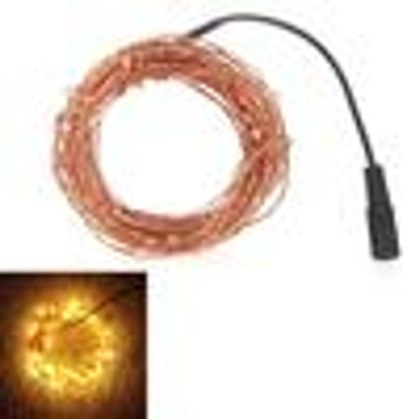 12V DC 10m 100leds cuivre doré fil étanche Led chaîne blanc chaud blanc froid lumières de noël pour la décoration de vacances/fête