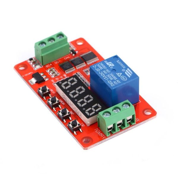 Freeshipping 12V DC Relé de autobloqueo multifunción Interruptor de temporizador PLC Módulo ajustable Módulo de relé de retardo de tiempo Cmxpa