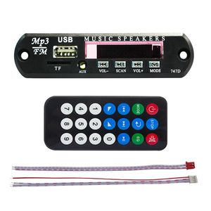 Remote Controlers 12V DC TF FM Radio Audio MP3 Player Aux 3.5mm MP3 Module Decoder Bord USB -voeding voor autoluidzeker