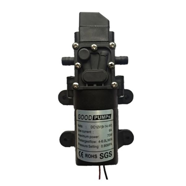 Bomba de agua de diafragma de 12V 6 l/min 130 psi 12 voltios DC Bomba de agua dulce de agua Autopsolante Bomba de rociador para un bote marino para autocaravana