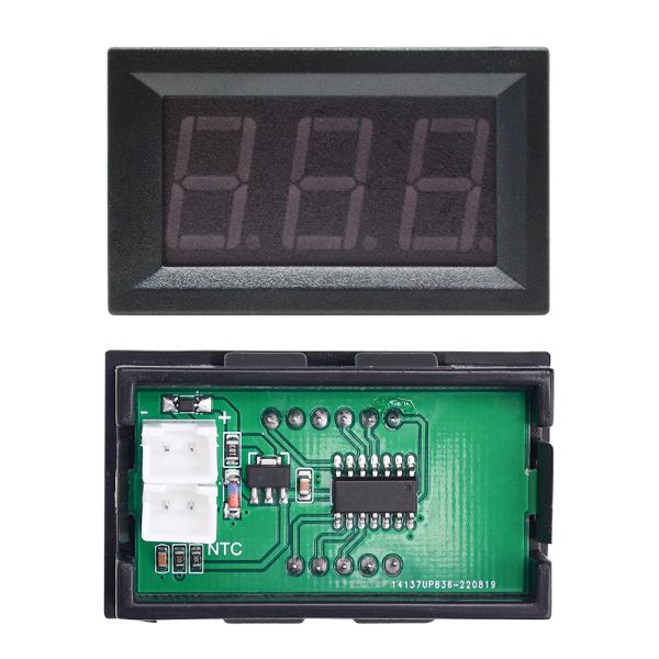 Thermomètre à température numérique 12V Thermomètre hygromètre Contrôle de température numérique 24V avec capteur NTC 3950 10k1%