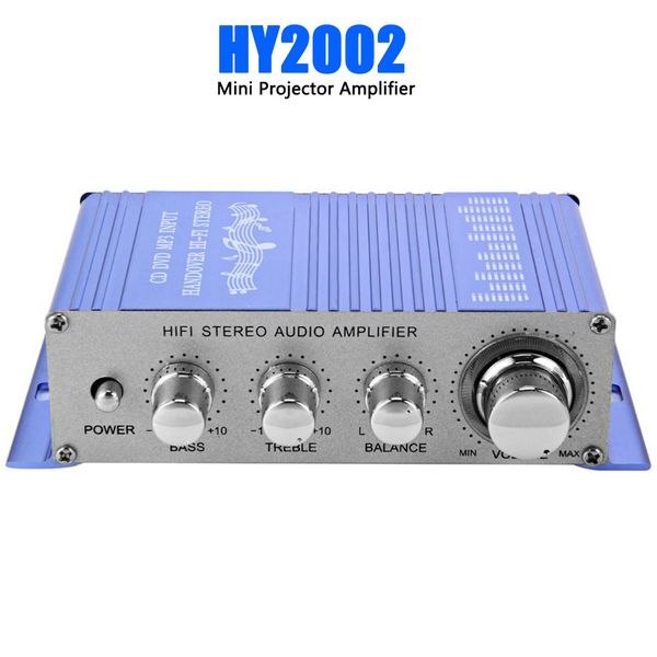 12V HY-2002 Mini Amplificateur FM Auto Amplificateur Stéréo Canal Audio Support CD DVD MP3 Haut-Parleur Entrée pour Voiture et Moto