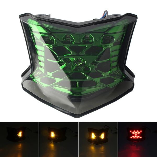 12V intégré Feu arrière Moto Frein arrière LED STOP Lampe de feu arrière pour Kawasaki Ninja 650 Z900 Z650 ABS 2017-2018