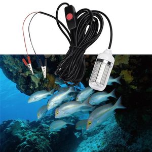 12V lampe LED pour la pêche étanche Ip68 leurres lampe de recherche de poisson attire les crevettes calmar Krill 4 couleurs lumière sous-marine 108 perles de lampe 240227