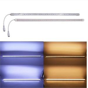 Barre lumineuse LED en aluminium, 12V, SMD 5054, lumière rigide, blanc chaud, blanc, rouge, bleu, vert, rose, éclairage de cuisine, 344z