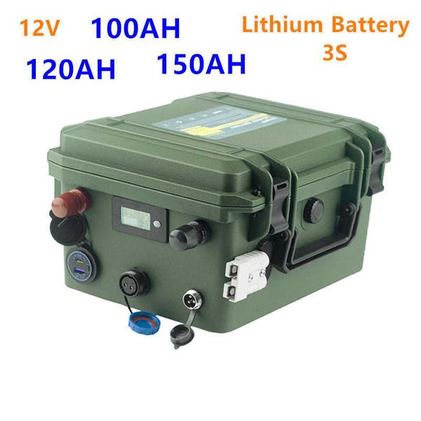 Batterie au Lithium 12V 100AH 120AH 150AH Batterie étanche au Lithium-ion 12v 100ah 120ah 150ah pour moteur de bateau/onduleur de moteur, etc.