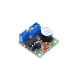 Tablero de alarma de luz de sonido, acumulador LM358 de 12V, zumbador, previene sobredescarga, módulo controlador sin protección contra sobretensión