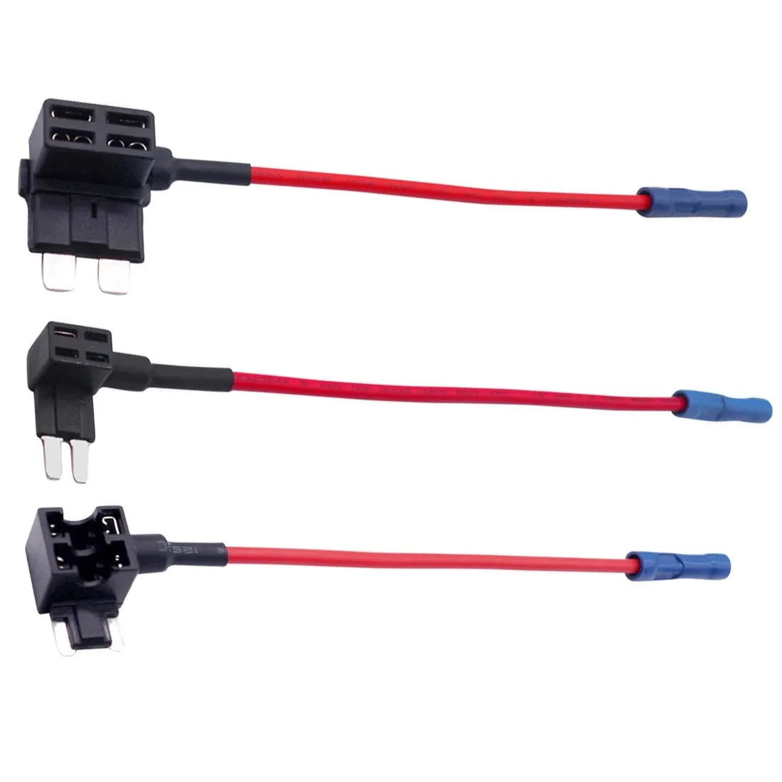 Porte-fusible Add-a-Circuit Pour Voiture - Lot De 3 Avec Câble 16 AWG + 15 Fusibles + Extracteur - Compatible 12V/24V
