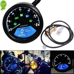 Tacómetro Digital LCD para motocicleta de 12V, velocímetro, odómetro, medidor de 12000RPM kmh/mph para motos, accesorios para motocicleta