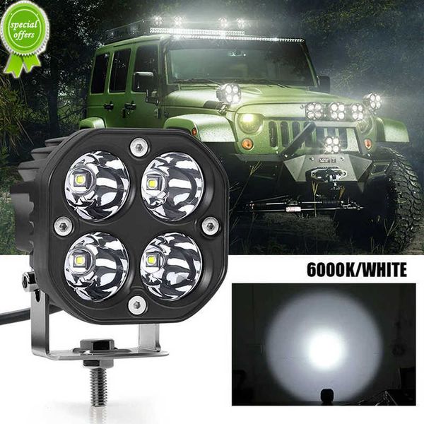 12V Motorrad LED Scheinwerfer 6000K Dual Farbe IP 68 Wasserdicht Fahren Nebel Lampe Offroad ATV Lkw Universal arbeitslampe Scheinwerfer