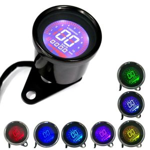 12V motorfiets snelheidsmeter Tachometer brandstofmeter Dashboard Meters Dial Tometer LCD Digitale indicator Moto Accessoires Universal