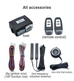 Kit universel de télécommande centrale pour voiture, 12V, verrouillage de porte, système d'entrée sans clé pour véhicule, système de démarrage sans clé, 3211383