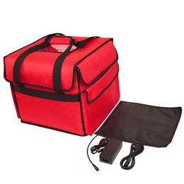 12V paquet d'isolation de pizza thermostat valise chauffante banquise voyage boîte à emporter sac à lunch livraison de nourriture sac à main en plein air water224f