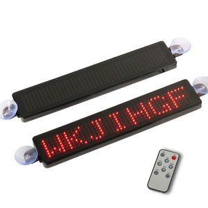 12V Programmeerbare auto LED Display Sign Advertenties Scrollen Bericht Voertuig Taxi LED's raamtekens Remote Control met zuigen DIS291N