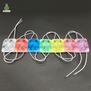 Módulo LED de un solo color 4333 12V RGB intermitente 43*33MM 220-240lm 2W luces de señal publicitaria IP65 impermeable para decoración de diseño SMD3535