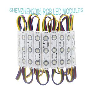 12V SMD5050 RGB LED Module Light Strip Tape 3LEDs Adressable Dream Magic Couleur Injection PVC IP68 Couverture Étanche pour Panneau Publicitaire