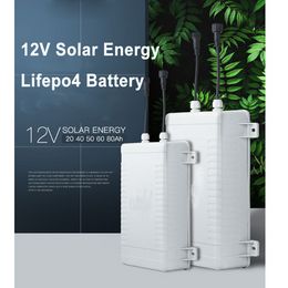 12V Solar Energy LifePo4 Lithium Batterij met BMS voor 20AH/40AH/50AH/60AH/80AH