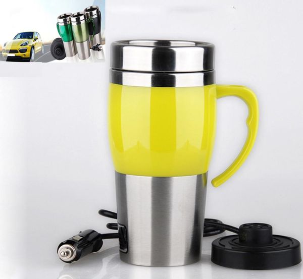 Tasse chauffante pour voiture, revêtement en acier inoxydable 12V, tasse chauffante pour voiture, tasse bouillante, tasse électrique pour voiture, 5900719