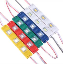 12V impermeable 3LEDs Moldeo por inyección 5630SMD Módulo LED módulos súper brillantes iluminación rojo / azul / amarillo / rosa / cálido