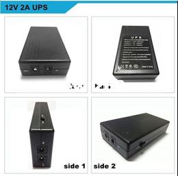 Freeshipping 12V2A asistencia de huellas dactilares Dedicado en línea inteligente UPS ininterrumpible fuente de alimentación de respaldo