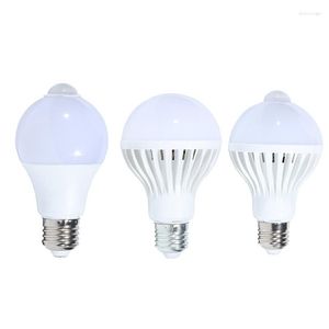 12W 15W Ampoule LED E27 Sensor Radar Light Bulb 220V PIR Motion Smart Lamp Auto OFF/ON 6500K