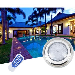 Luz Led para piscina de 12W, IP68, resistente al agua, DC12V, luces subacuáticas RGB para exteriores, foco para estanque con mando a distancia Digital