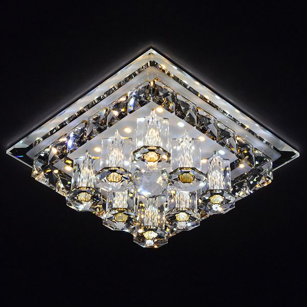 Luces de techo de cristal LED modernas de 12 W, entrada, pasillo, pasillo, restaurante, iluminación