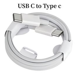 Câble de charge rapide Type C à Type C USB C PD Câbles 1M 2M 6FT pour Samsung Galaxy S20 S22 S23 Note 20 Xiaomi Huawei HTC LG téléphone Android