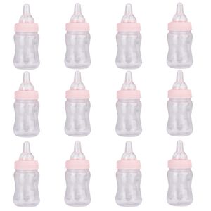 12x Melk flessen Baby Shower Doopgunsten Meisjes jongens snoepfles kleine voederfles voor baby verjaardagsfeestje decoratie