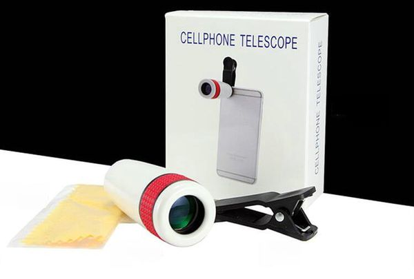 Objectif de caméra de télescope à Zoom optique 12X, sans coins sombres, télescope de téléphone portable pour iPhone et tous les smartphones