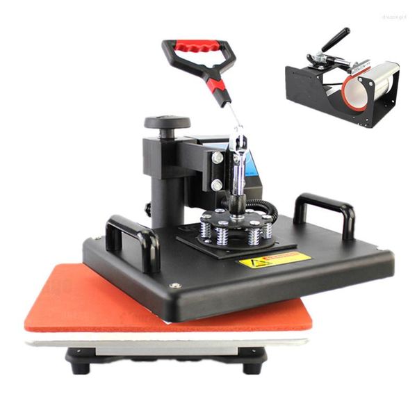 12x15 pouces Combo multifonctionnel Sublimation chaleur presse Machine T-shirt transfert imprimante pour tasse/T-Shirts/étui de téléphone