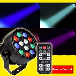 12W RGBW DMX512 LED PAR LICHT Geluid Geactiveerde Disco DJ LED Stage Verlichting voor Bruiloft KTV Bar-projectorlamp