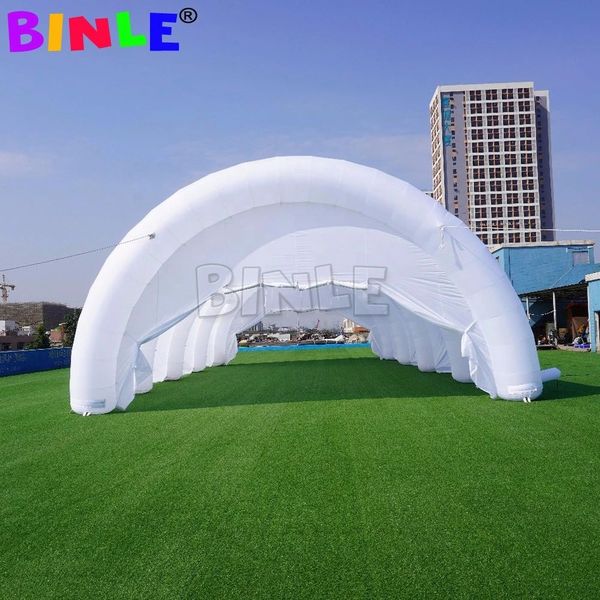 12x8x4mh (40x26x13.2ft) grosse grande arche blanche tente de tunnel gonflable de la tente extérieure de la fête de gourme gonflable du hangar pavillon pour l'événement wedding001