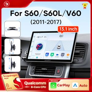 13,1 pouces Car DVD Radio Android Auto Carplay pour Volvo S60 S60L V60 2011 2014 2016 2017 Wireless Qualcomm Multimedia Player