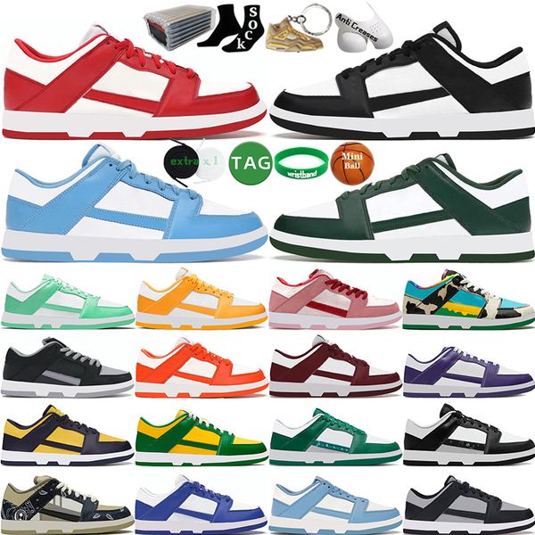 Hombres Mujeres Zapatos casuales Negro Blanco UNC Universit Blue Georgetown Coast Panda Gym Red Shadow Varsity Green Glow Paisley Laser Orange Syracuse Hombres Zapatillas de deporte Entrenadores