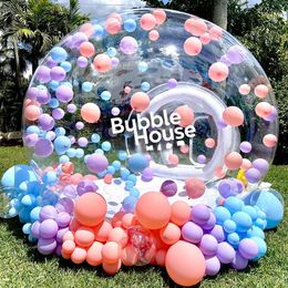 13/14ft dia kids fête Fun Clear gonflable bubble tente ballons gonflable bubble house tente cristal igloo dôme pour extérieur