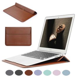 13,3-14 inch laptopstandaard cover 13"-14" Surface Pro PU lederen laptopstandaard hoes draagtas voor MacBook Air Pro Retina HKD230828