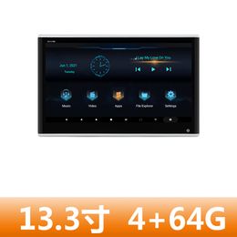 Sistema de entretenimiento trasero del monitor de cabecera de Android de automóvil de 13.3 pulgadas puede ser la pantalla de proyección inalámbrica 4 64G