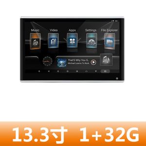 13,3 pouces voiture Android External Hellet Monitor Wireless Projection Screen-inserting Car System de divertissement arrière TV