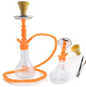 Verre épais Bong Shisha Narguilés Un Tuyau Tuyau D'eau En Verre 1 Tuyau Narguilés Ensemble Bong Tuyau D'eau Herbe Sèche